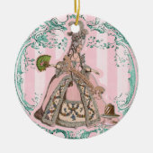 Laat ze Marie Antoinette Pink Ornament eten (Voorkant)