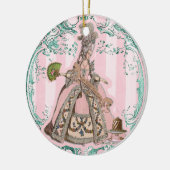 Laat ze Marie Antoinette Pink Ornament eten (Links)