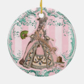 Laat ze Marie Antoinette Pink Ornament eten (Achterkant)