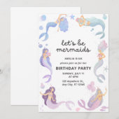 Laat ze meerminnen zijn kaart (Voorkant / Achterkant)