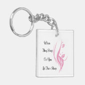 Laat ze met dubbelzijdige Sleutelhanger slapen (Voorkant Links)