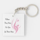 Laat ze met dubbelzijdige Sleutelhanger slapen (Achterkant)