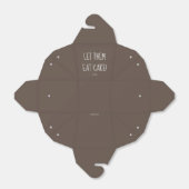 Laat ze met het eten van een Cake Wedding naar hui Bedankdoosjes (Uitgevouwen)