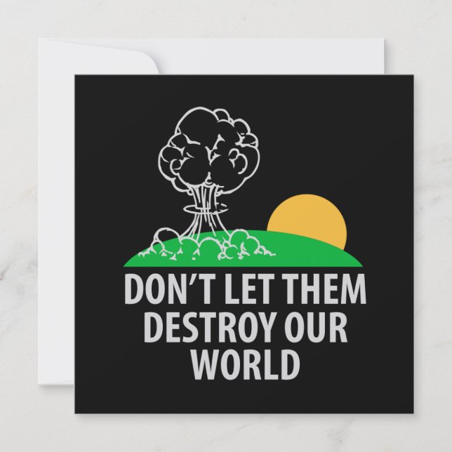 Laat ze onze wereld niet vernietigen (Voorkant)