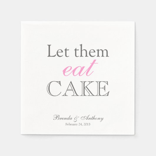 Laat ze servetten eten (Voorkant)