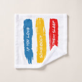 Laat ze slapen bad handdoek (Wasdoekje)