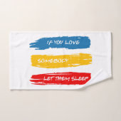 Laat ze slapen bad handdoek (Handdoek)