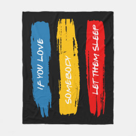 Laat ze slapen fleece deken