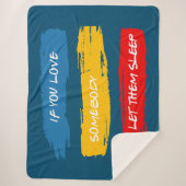 Laat ze slapen sherpa deken (Voorkant)