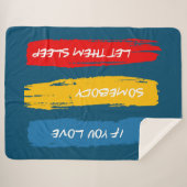 Laat ze slapen sherpa deken (Voorkant (horizontaal))