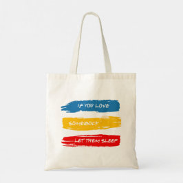 Laat ze slapen tote bag