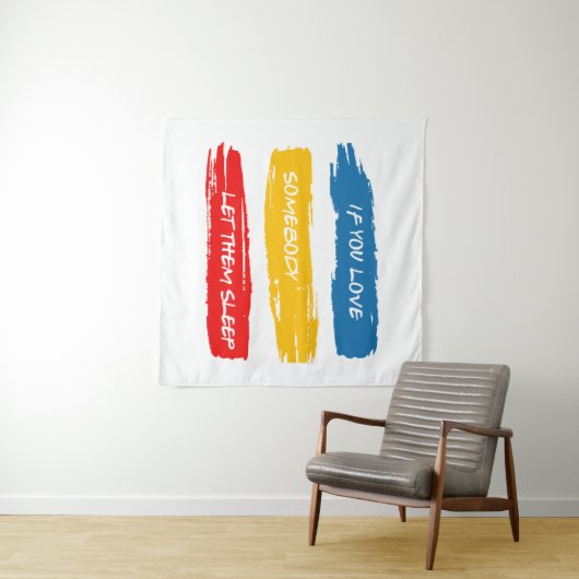 Laat ze slapen wandkleed (In Situ (horizontaal))