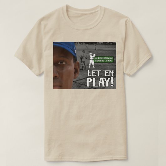 Laat ze spelen t-shirt (Design voorkant)