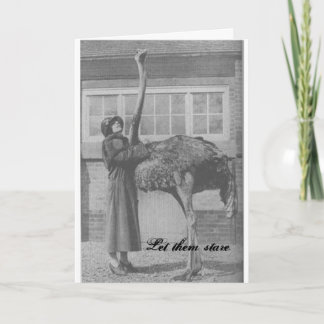 Laat ze staren feestdagen kaart