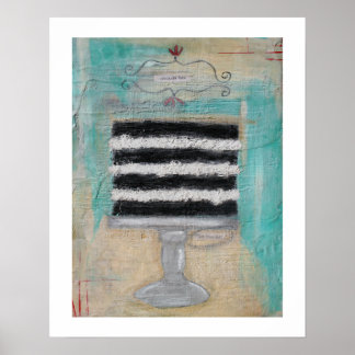 Laat ze taart eten 16 x 20 Poster