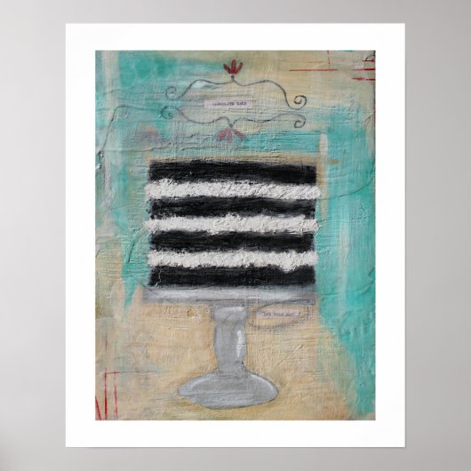 Laat ze taart eten 16 x 20 Poster (Voorkant)