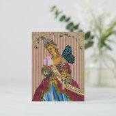 Laat ze taart eten ~ ansichtkaarten / uitnodiginge uitnodiging briefkaart (Staand voorkant)