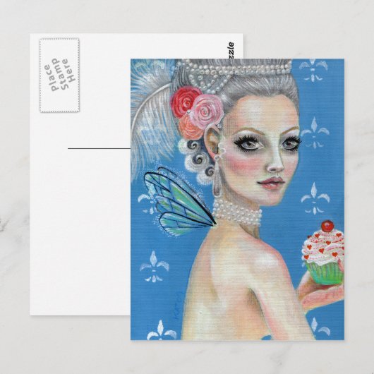 Laat ze taart eten briefkaart (Voorkant / Achterkant)