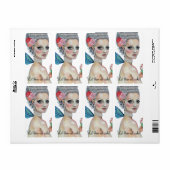 Laat ze taart eten! etiket (Full Sheet)