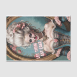 Laat ze taart eten Marie Antoinette Decoupage papi Tissuepapier