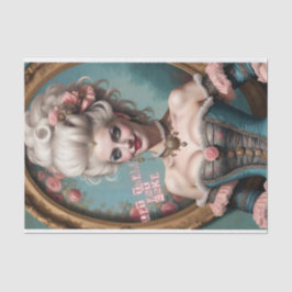 Laat ze taart eten Marie Antoinette Decoupage papi Tissuepapier