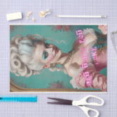 Laat ze taart eten Marie Antoinette Decoupage papi Tissuepapier (Craft)