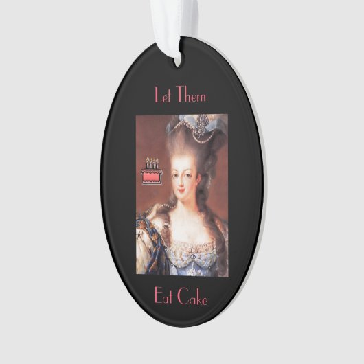 Laat ze taart eten Marie Antoinette Ornament (voorkant)