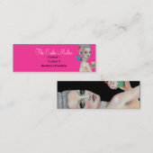 Laat ze taart eten mini visitekaartje (Voorkant / Achterkant)