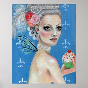 Laat ze taart eten poster