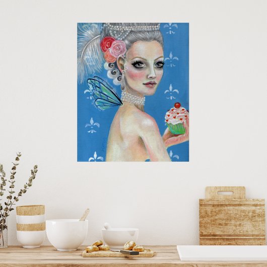 Laat ze taart eten poster (Keuken)