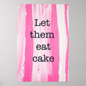 Laat ze taart eten poster (Voorkant)