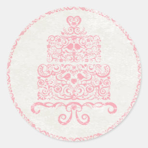 Laat ze taart eten Sticker - Roze