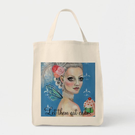 Laat ze taart eten tote bag (Voorkant)