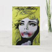 'Laat ze taart eten' Verjaardag Kaart (Voorkant)