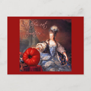 Laat ze tomaten eten eten briefkaart