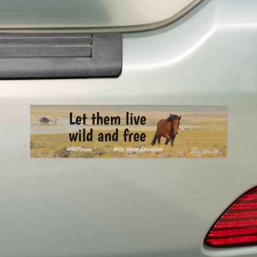 Laat ze vrij leven bumpersticker (Op auto)