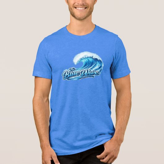 Laat zien dat je de blauwe golf steunt – stem 2026 Tri-Blend shirt (Voorkant)