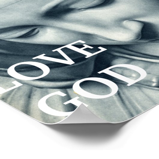 LAAT ZIJN GOD BEHOUDEN EN LAAT ZIJN ZACHTLICHT UW  POSTER (Hoek)