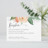 Laat zomergroen blad Groen chic  TROUWERIJ RECEPTI Informatiekaartje (Staand voorkant)