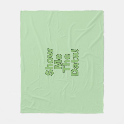 $LaatMeDeDataZien! Fleece Deken (Voorkant)