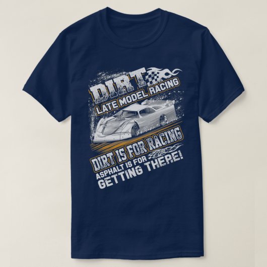 Laatst gewijzigd model van Dirt Track Racing Dirt  T-shirt (Design voorkant)