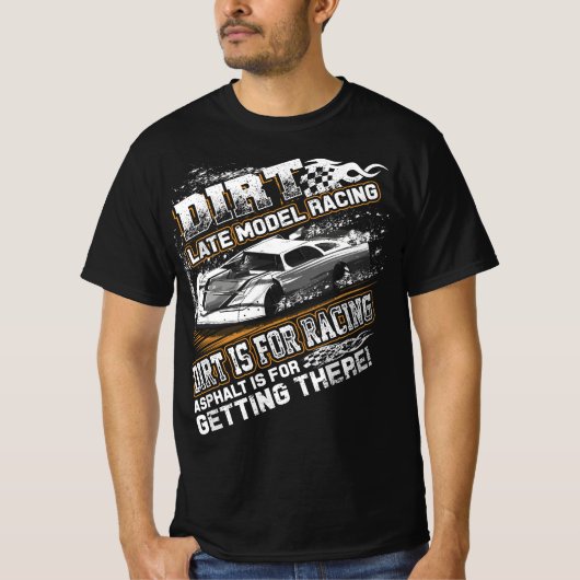 Laatst gewijzigd model van Dirt Track Racing Dirt  T-shirt (Voorkant)