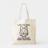 Laatst heb ik Herd Tote Bag (Achterkant)