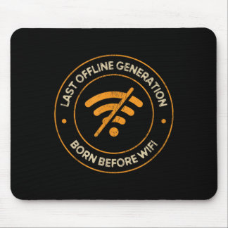 Laatst Offline Generatie Geboren Voor Wifi Retro G Muismat