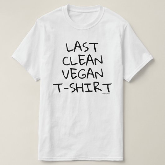 Laatst schoongemaakte t-shirt (wit) (Design voorkant)