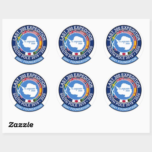Laatste 300 Expeditie Stickers (Vel)