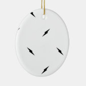 Laatste aangepaste tekst logo keramische Ornament (Rechts)