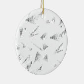 Laatste aangepaste tekst logo keramische Ornament (Rechts)