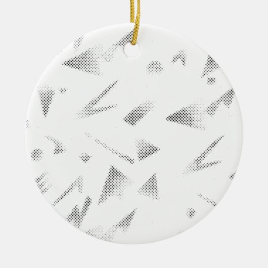 Laatste aangepaste tekst logo keramische Ornament (Voorkant)
