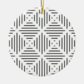 Laatste aangepaste tekst logo keramische Ornament (Voorkant)